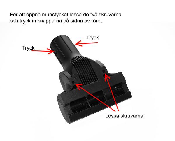 Turbomunstycke möbel, luftdrivet "Rug Rat"