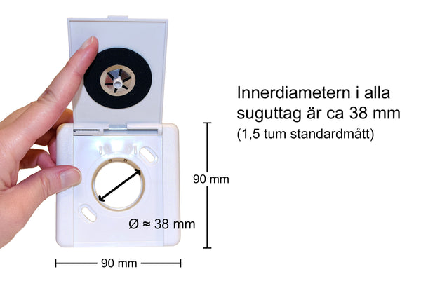 Suguttag ES, plast vit