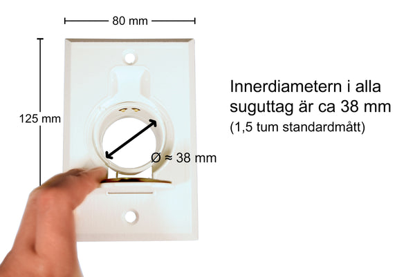 Suguttag Standard, metall vit