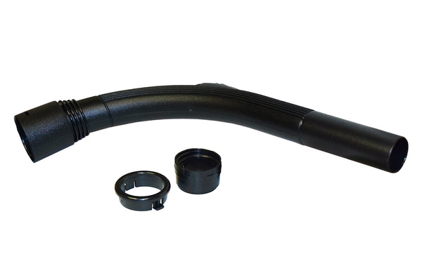 Slanghandtag, svart plast 3 delar